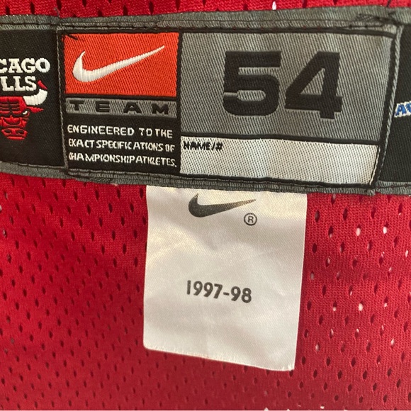 1997-98 Michael Jordan BULLS NBA FINALS Jersey - Size 54 - Picture 4 of 5